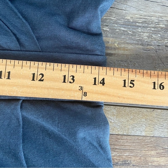 Helmut Lang Romper Size L Gray Short Hippie Beach Summer Faux Wrap Side Pockets - Picture 6 of 9